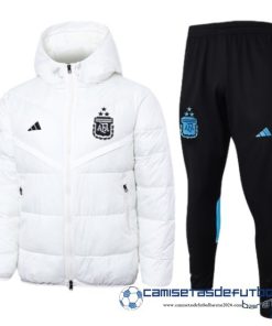 Conjunto Completo Chaqueta De Algodon Argentina Equipación 2023 Blanco Negro