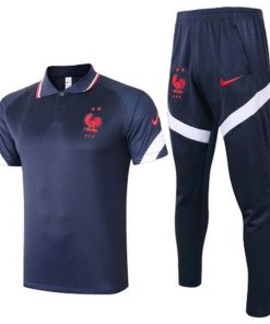 Conjunto Completo Polo Francia 2020 Azul Marino