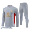 Conjunto Completo Sudadera Entrenamiento Niños AC Milan Equipación 2024 2025 Gris