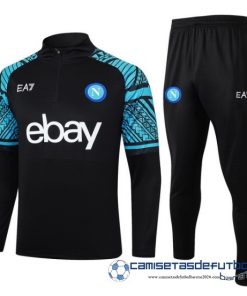 Conjunto Completo Sudadera Entrenamiento Napoli Equipación 2023 2024 Azul I Marino