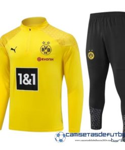 Conjunto Completo Sudadera Entrenamiento Niños Borussia Dortmund Equipación 2023 2024 Amarillo Negro