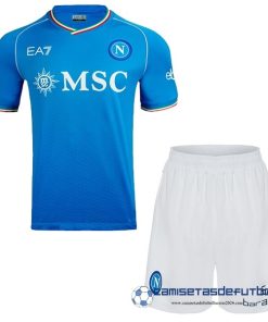EA7 Casa Conjunto De Niños Napoli  Equipación 2023 2024 Azul
