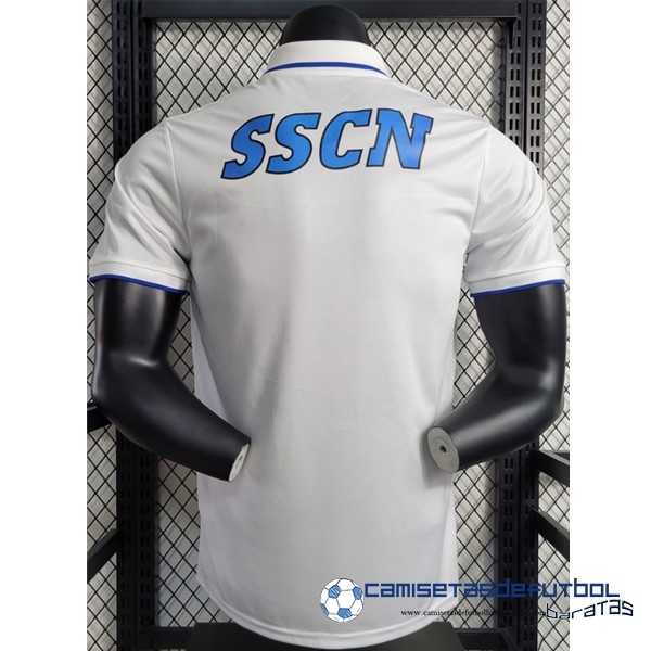 EA7 Polo Napoli Equipación 2023 2024 Blanco - Image 2