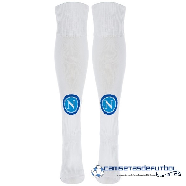 EA7 Segunda Calcetines Niños Napoli Equipación 2023 2024 Blanco