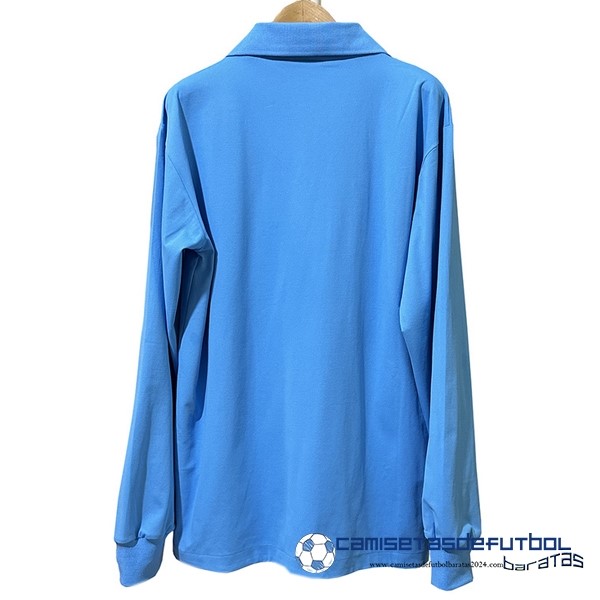 Ennerre Casa Manga Larga Napoli Retro Equipación 1986 1987 Azul - Image 2