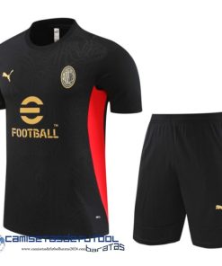 Entrenamiento Conjunto Completo Niños AC Milan Equipación 2024 2025 Negro I Rojo