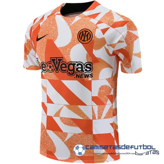 Entrenamiento Inter Milán Equipación 2023 2024 Naranja Blanco