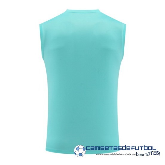 Entrenamiento Sin Mangas Barcelona Equipación 2023 2024 Azul Verde - Image 2