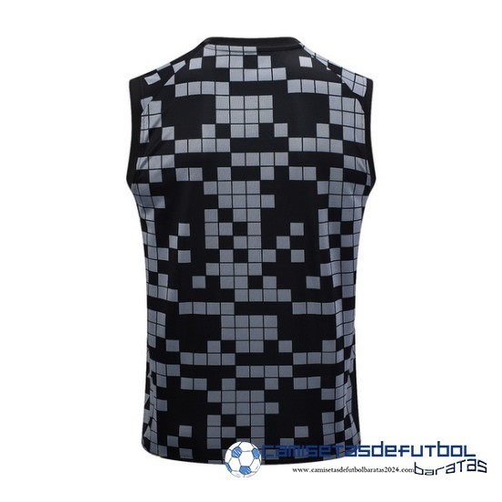 Entrenamiento Sin Mangas Paris Saint Germain Equipación 2023 2024 Gris Negro Rosa - Image 2