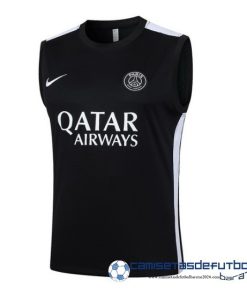 Entrenamiento Sin Mangas Paris Saint Germain Equipación 2023 2024 Negro Blanco