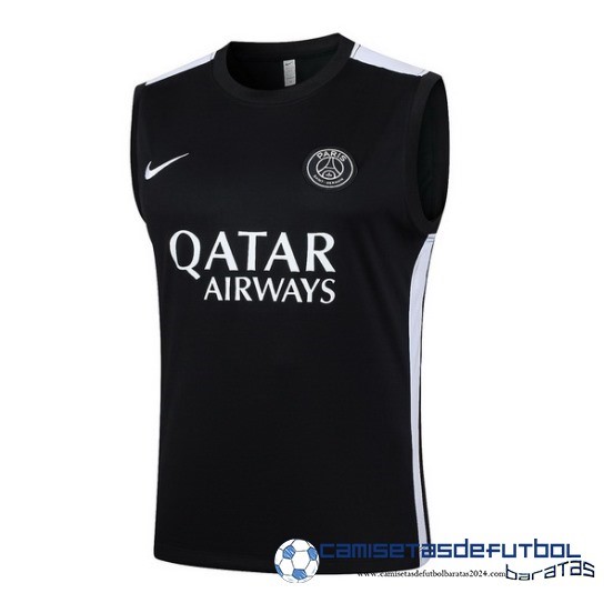 Entrenamiento Sin Mangas Paris Saint Germain Equipación 2023 2024 Negro Blanco