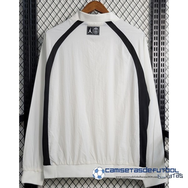 JORDAN Rompevientos Paris Saint Germain Equipación 2023 2024 Blanco - Image 2