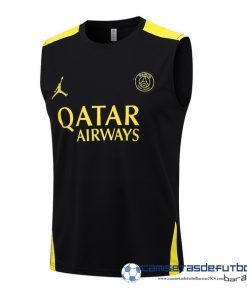 Jordan Entrenamiento Sin Mangas Paris Saint Germain  Equipación 2023 2024 Negro Amarillo