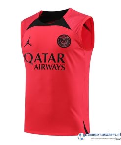 Jordan Entrenamiento Sin Mangas Paris Saint Germain Equipación 2023 2024 Rojo I Negro