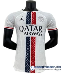 Jordan Tailandia Especial Jugadores Camiseta Paris Saint Germain Equipación 2023 2024 Blanco Rojo