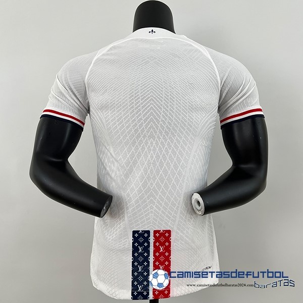 Jordan Tailandia Especial Jugadores Camiseta Paris Saint Germain Equipación 2023 2024 Blanco Rojo - Image 2