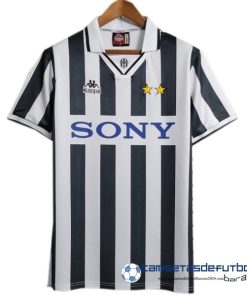Kappa Casa Camiseta Juventus Retro Equipación 1995 1996 Negro Blanco