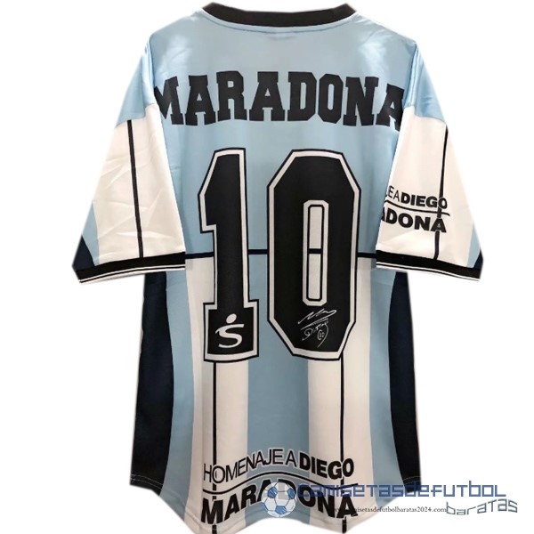 NO.10 Maradona Casa Camiseta Argentina Retro Equipación 2001 Azul - Image 2