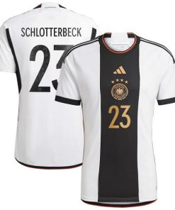 NO.23 Schlotterbeck Casa Camiseta Alemania 2022 Blanco