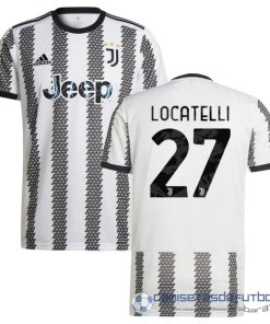 NO.27 Locatelli Casa Camiseta Juventus Equipación 2022 2023 Blanco Negro