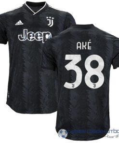NO.38 Aké Tailandia Segunda Jugadores Camiseta Juventus Equipación 2022 2023 Negro