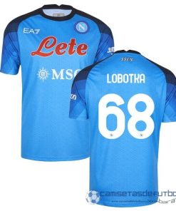 NO.68 Lobotka Casa Camiseta Napoli Equipación 2022 2023 Azul