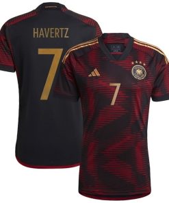 NO.7 Havertz Segunda Camiseta Alemania 2022 Rojo