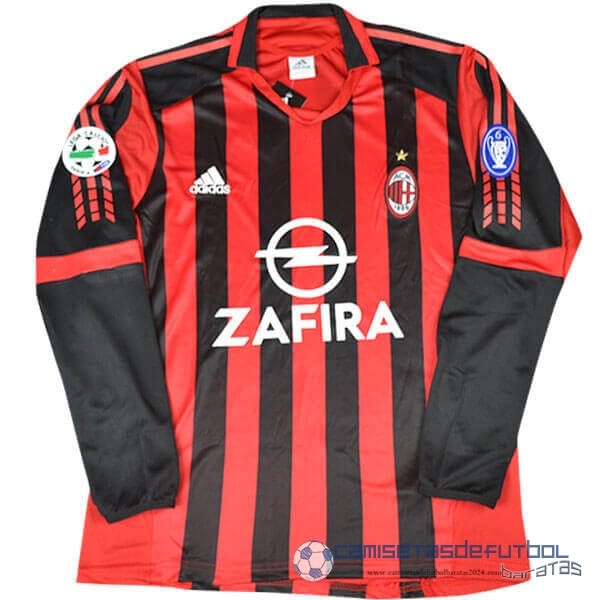 NO.7 Shevchenko Casa Manga Larga AC Milan Retro Equipación 2005 2006 Rojo - Image 2
