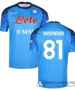 NO.81 Raspadori Casa Camiseta Napoli Equipación 2022 2023 Azul