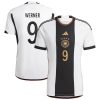 NO.9 Werner Casa Camiseta Alemania 2022 Blanco