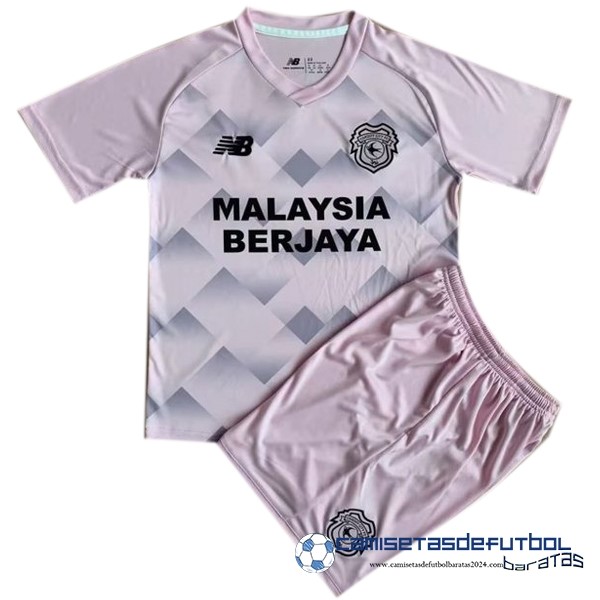 New Balance Tercera Conjunto De Niños Cardiff City 2022  Equipación 2023 Rosa