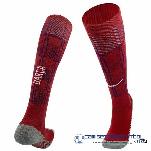 Nike Casa Calcetines Barcelona Equipación 2023 2024 Rojo
