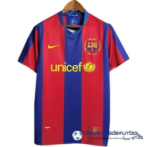 Nike Casa Camiseta Barcelona Retro Equipación 2007 2008 Azul Rojo