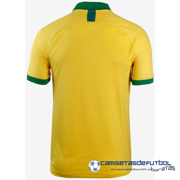 Nike Casa Camiseta Brasil Retro Equipación 2019 Amarillo - Image 2