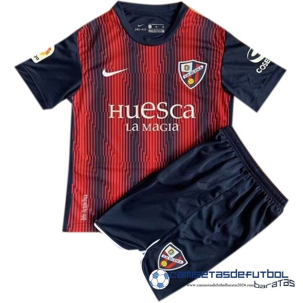 Nike Casa Conjunto De Niños Huesca 2022  Equipación 2023 Rojo Negro