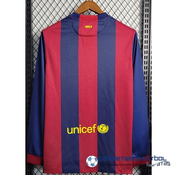 Nike Casa Manga Larga Barcelona Retro Equipación 2014 2015 Azul Rojo - Image 2