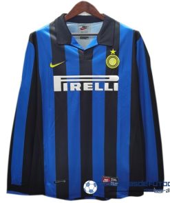 Nike Casa Manga Larga Inter Milán Retro Equipación 1998 1999 Azul