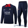 Nike Conjunto Completo Sudadera Entrenamiento Niños Paris Saint Germain 2022  Equipación 2023 Azul Marino Rojo