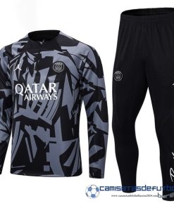Nike Conjunto Completo Sudadera Entrenamiento Niños Paris Saint Germain 2022  Equipación 2023 Gris Negro