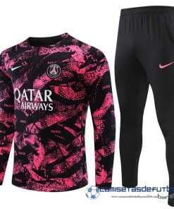 Nike Conjunto Completo Sudadera Entrenamiento Niños Paris Saint Germain 2022  Equipación 2023 Rosa Negro