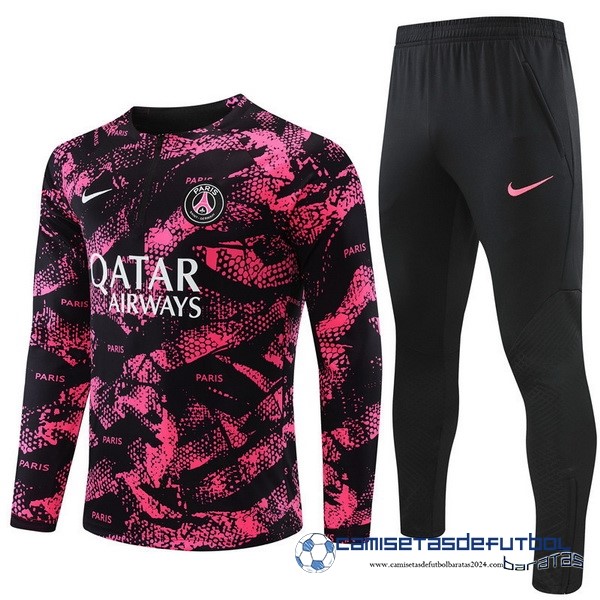 Nike Conjunto Completo Sudadera Entrenamiento Niños Paris Saint Germain 2022  Equipación 2023 Rosa Negro