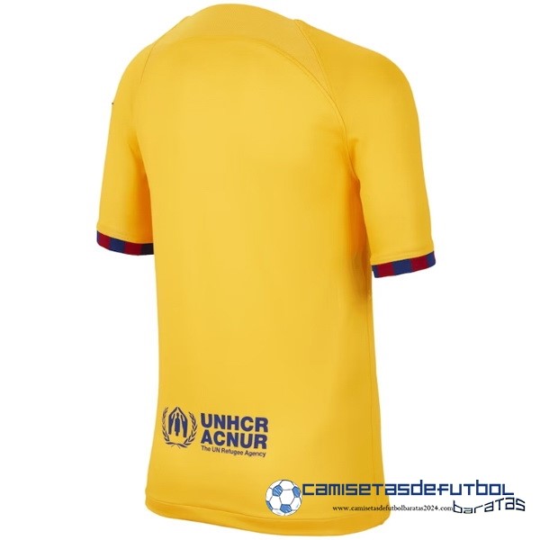 Nike Cuarta Camiseta Barcelona 2022 Equipación 2023 Amarillo - Image 2