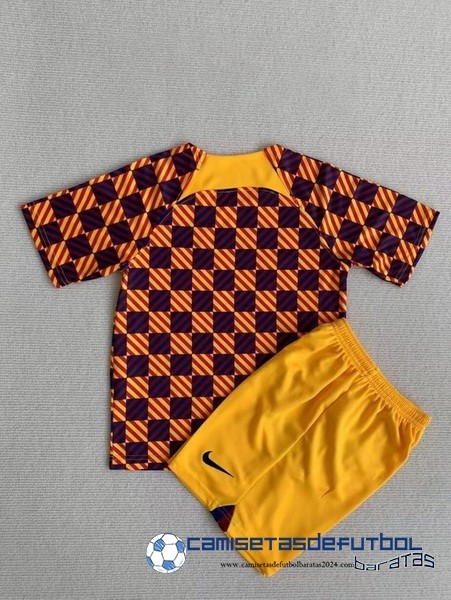 Nike Entrenamiento Conjunto Completo Niños Barcelona Equipación 2023 2024 Naranja Amarillo - Image 2