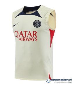 Nike Entrenamiento Sin Mangas Paris Saint Germain Equipación 2023 2024 Amarillo Azul