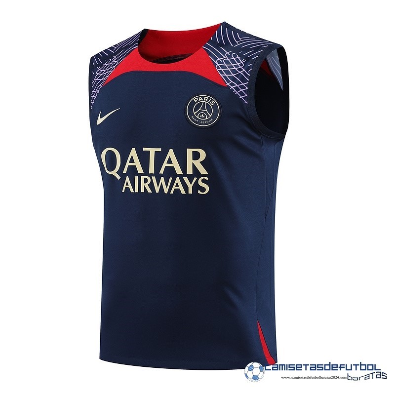 Nike Entrenamiento Sin Mangas Paris Saint Germain Equipación 2023 2024 Azul Rojo Purpura