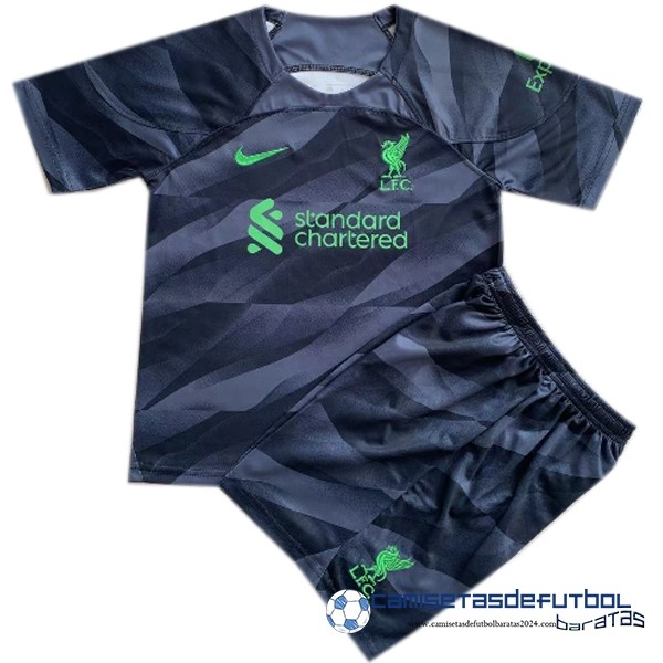 Nike Portero Conjunto De Hombre Liverpool  Equipación 2023 2024 Negro