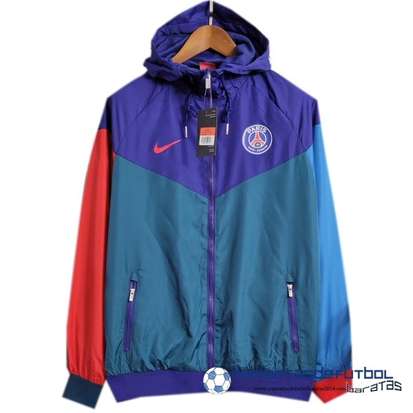 Nike Rompevientos Paris Saint Germain 2022  Equipación 2023 Purpura Verde