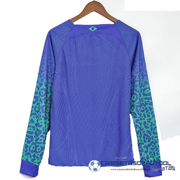 Nike Segunda Jugadores Manga Larga Brasil 2022 Azul - Image 2