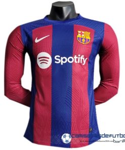 Nike Tailandia Casa Jugadores Manga Larga Barcelona  Equipación 2023 2024 Azul