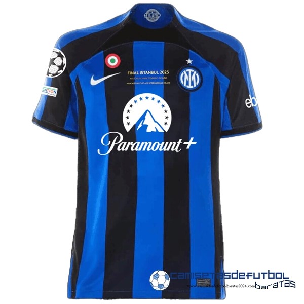 Nike Tailandia Casa UEFA Champions League Finals Camiseta Inter Milán 2022  Equipación 2023 Azul